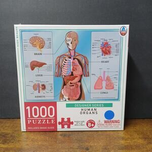 NEW / SEALED Human Organs 1000 Piece Puzzle size: 27" x 19"